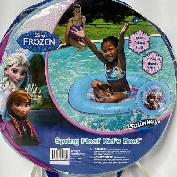 SWIM WAYS FROZEN SPRING FLOAT KIDS BOAT FTL-03-017 - Picture 1 of 4